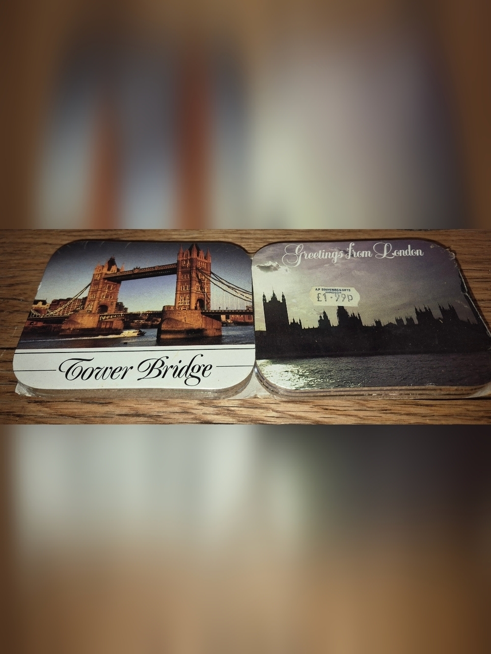 New! 6 London Souvenir Coasters featuring iconic landmarks